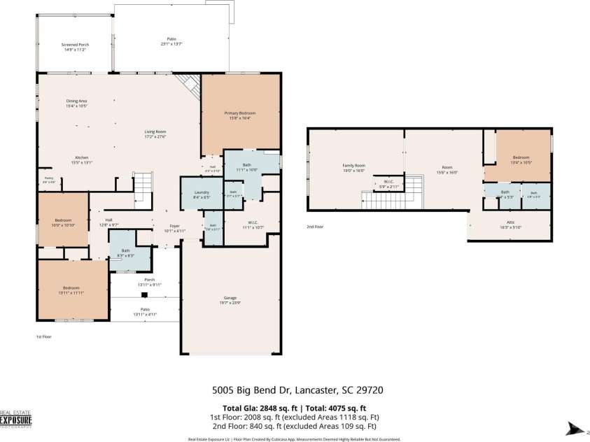 5005 Big Bend Drive, Lancaster, SC 29720.  MLS# CAR4431645, YatesRealty ID 39338. 