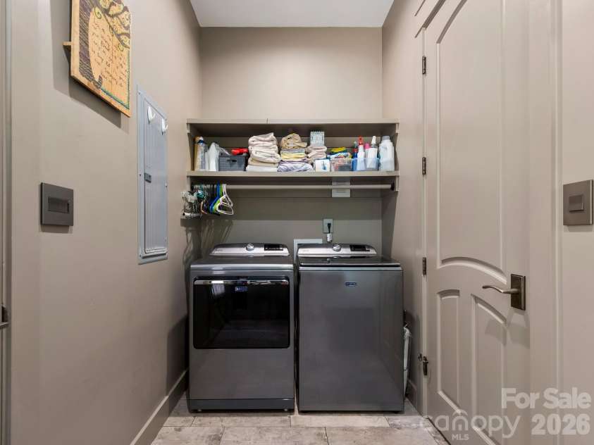 174 Dancing Wind Lane, Marshall, NC 28753.  MLS# CAR4402118, YatesRealty ID 39355. Laundry area of mudroom.