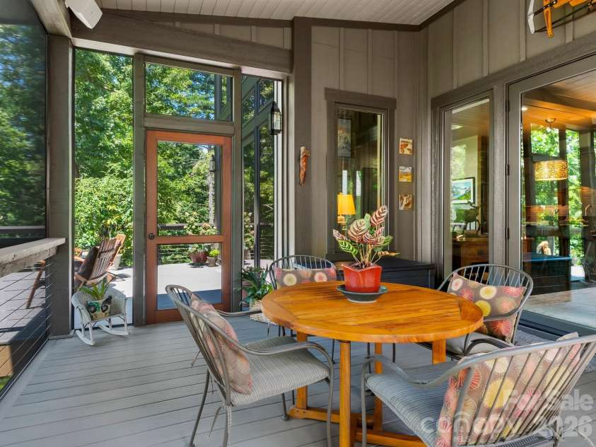 174 Dancing Wind Lane, Marshall, NC 28753.  MLS# CAR4402118, YatesRealty ID 39355. Screened porch.