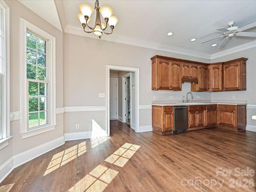 2354 Perry Road, Denver, NC 28037.  MLS# CAR4405892, YatesRealty ID 39365. Breakfast area overlooking backyard