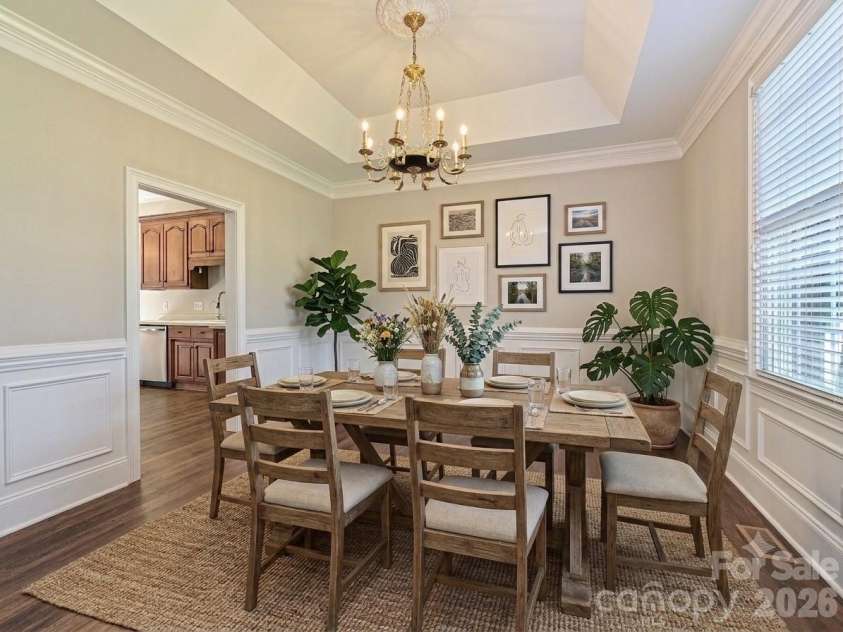 2354 Perry Road, Denver, NC 28037.  MLS# CAR4405892, YatesRealty ID 39365. Virtually staged dining room