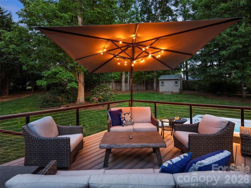 47 Drakes Meadow Lane, Arden, NC 28704.  MLS# CAR4382359, YatesRealty ID 39439. Beautiful outdoor Trex Deck