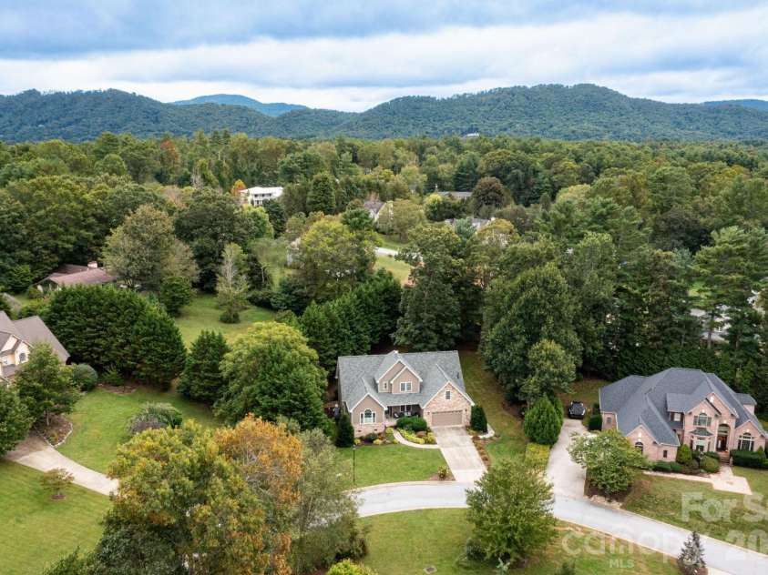47 Drakes Meadow Lane, Arden, NC 28704.  MLS# CAR4427220, YatesRealty ID 39439. Aerial Image