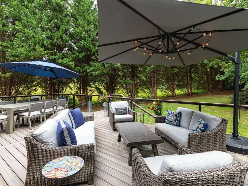 47 Drakes Meadow Lane, Arden, NC 28704.  MLS# CAR4427220, YatesRealty ID 39439. Back Deck