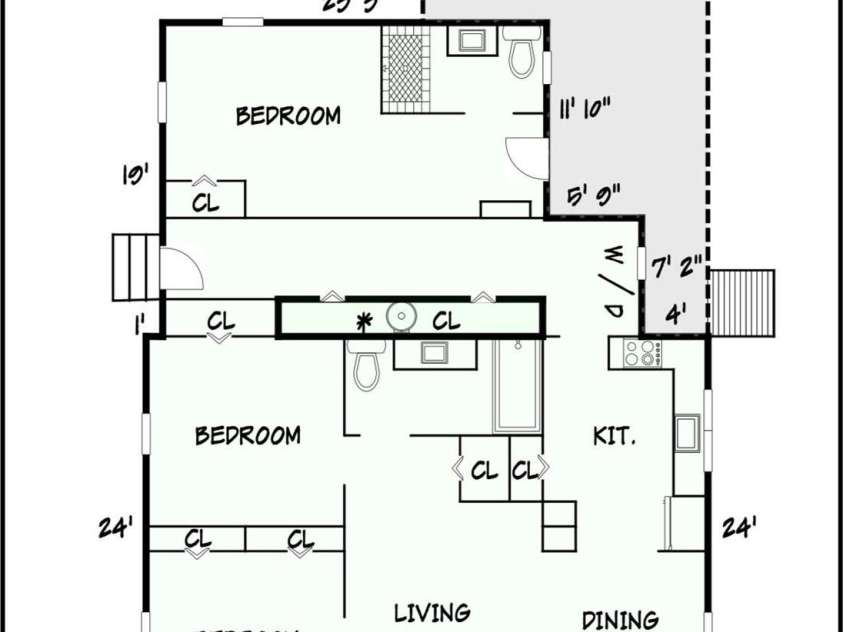 620 10th Street Boulevard, Hickory, NC 28601.  MLS# CAR4406989, YatesRealty ID 39441. Floorplan!