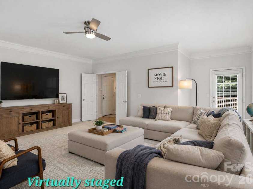 6055 Latta Springs Circle, Huntersville, NC 28078.  MLS# CAR4405877, YatesRealty ID 39443. Virtually Staged Flex/Media room
