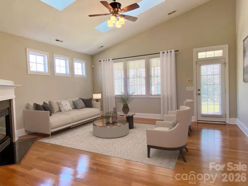 11003 Round Rock Road, Charlotte, NC 28277.  MLS# CAR4345590, YatesRealty ID 3946. Great Room Virtually Staged