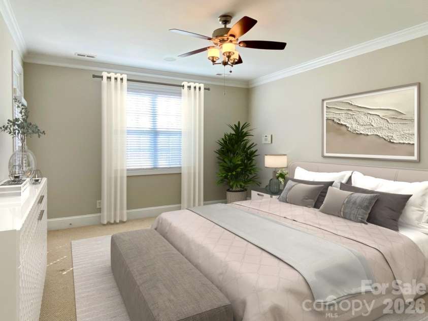 11003 Round Rock Road, Charlotte, NC 28277.  MLS# CAR4345590, YatesRealty ID 3946. Owners Suite Virtually Staged