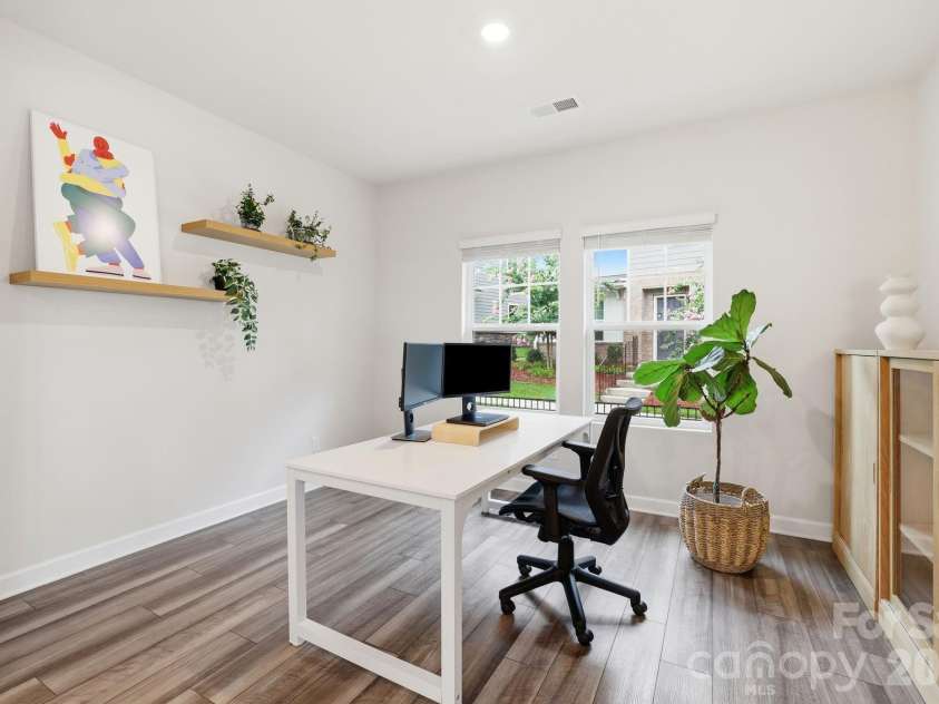 4456 Millennium Avenue, Charlotte, NC 28217.  MLS# CAR4404262, YatesRealty ID 39463. Main Floor Office