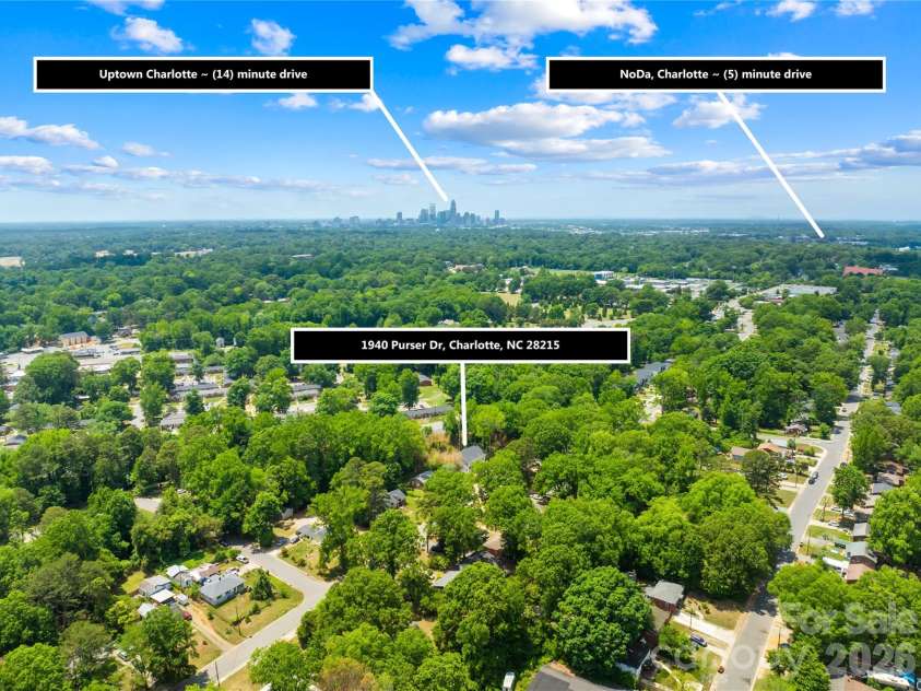 1940 Purser Drive, Charlotte, NC 28215.  MLS# CAR4405320, YatesRealty ID 39464. 
