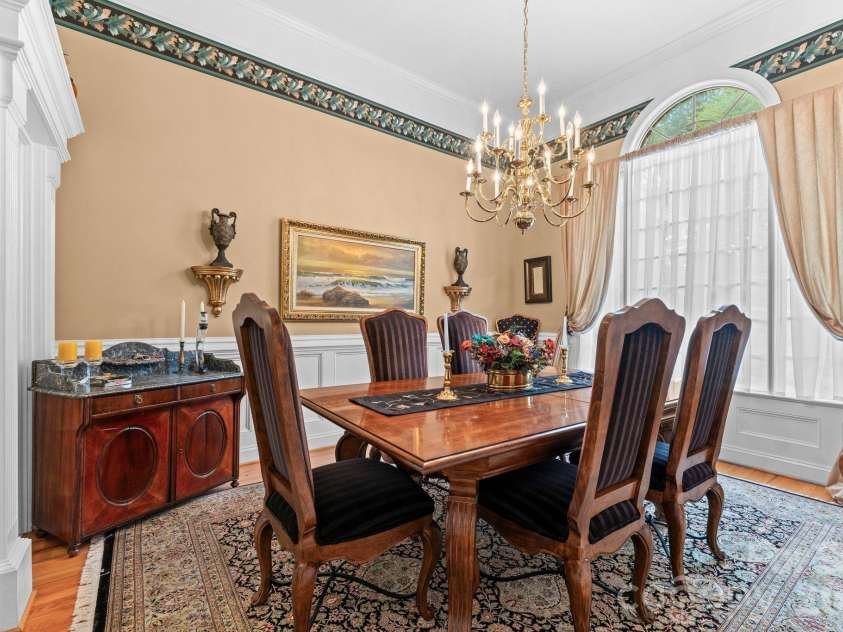 247 James Way, Bermuda Run, NC 27006.  MLS# CAR4406052, YatesRealty ID 39469. Formal Dining Room with Tall Ceilings