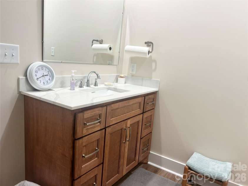 837 Upper Spencer Mountain Road, Gaston, NC 28164.  MLS# CAR4407024, YatesRealty ID 39482. Guest bath with single sink