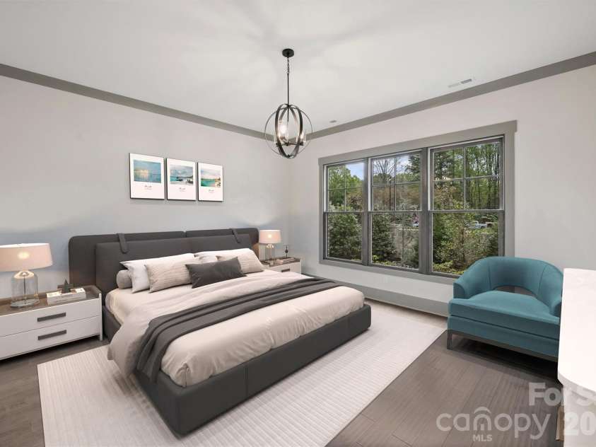 8159 Fairview Road, Charlotte, NC 28226.  MLS# CAR4350673, YatesRealty ID 39491. Primary Bedroom -Virtually Staged Photo
