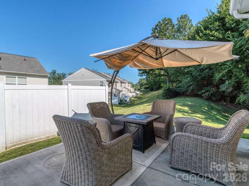 2126 Aston Mill Place, Charlotte, NC 28273.  MLS# CAR4404908, YatesRealty ID 39527. Back Patio