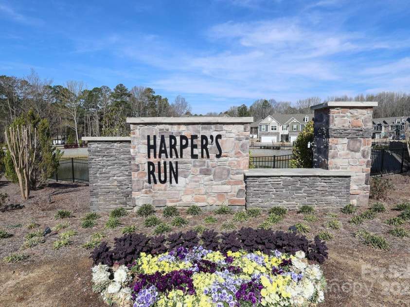 336 Abington Street, Matthews, NC 28104.  MLS# CAR4234511, YatesRealty ID 3953. Grand community entrance