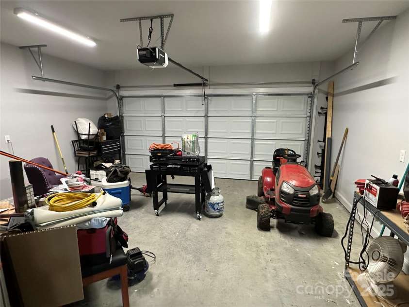 6050 White Plains Church Road, Pageland, SC 29728.  MLS# CAR4315623, YatesRealty ID 3953. Interior of attached, front load two car garage