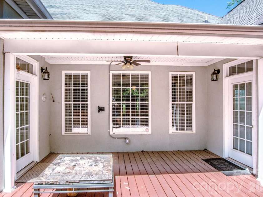 131 Gibbs Road, Mooresville, NC 28117.  MLS# CAR4387694, YatesRealty ID 39537. Covered deck