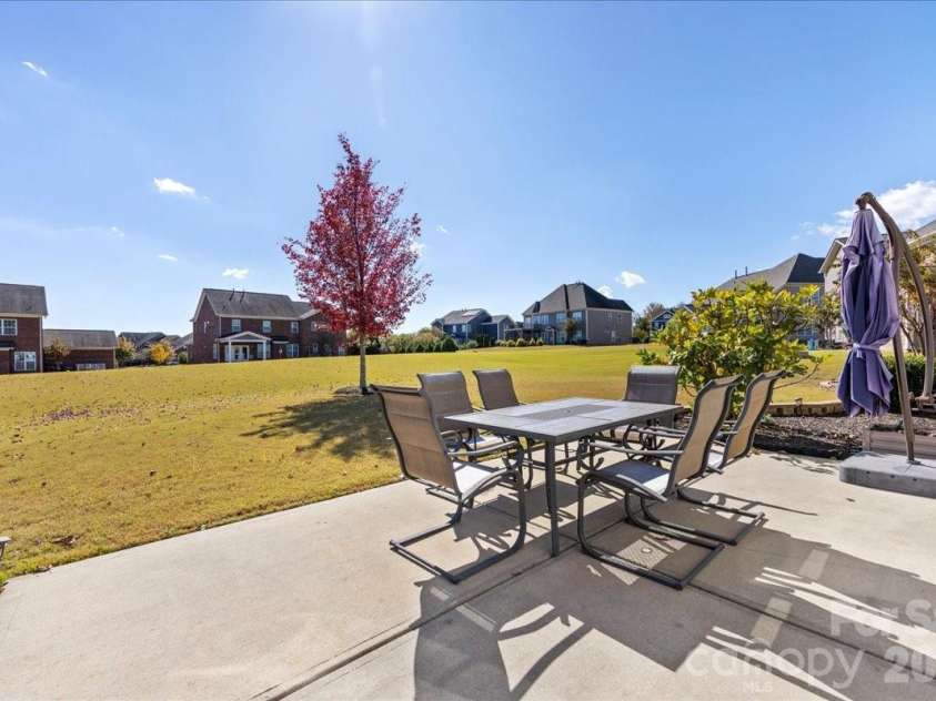 2511 Carnation Drive, Harrisburg, NC 28075.  MLS# CAR4345682, YatesRealty ID 3956. Back patio