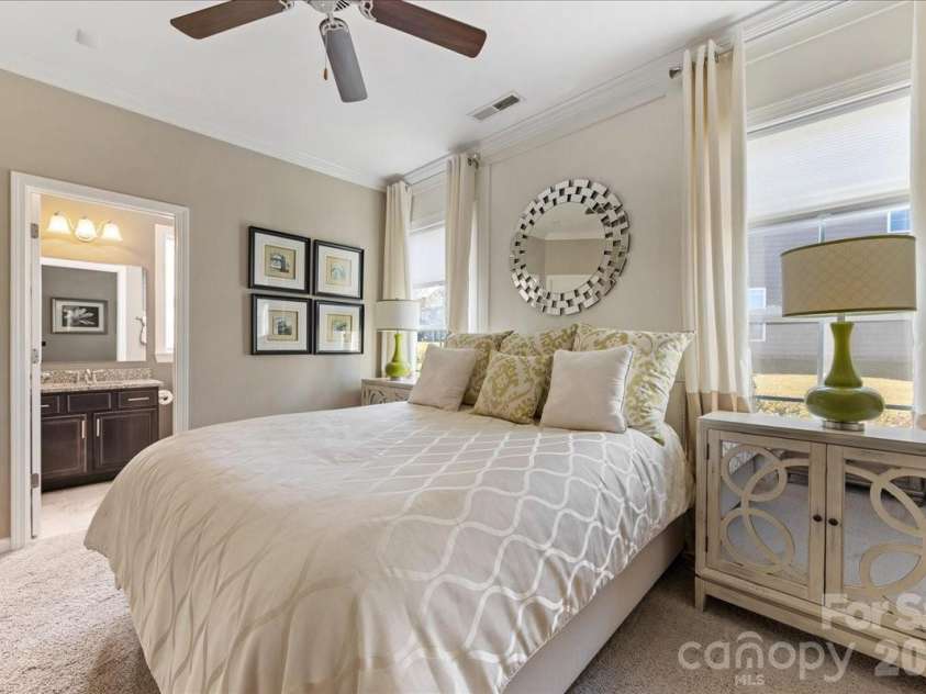 2511 Carnation Drive, Harrisburg, NC 28075.  MLS# CAR4345682, YatesRealty ID 3956. Main level bedroom