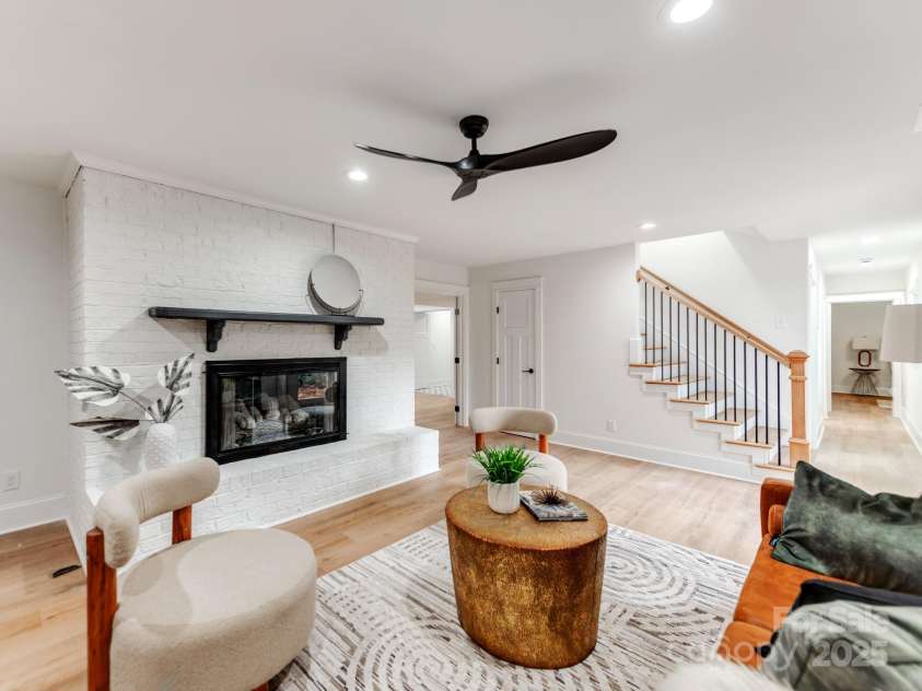 3608 Table Rock Road, Charlotte, NC 28226.  MLS# CAR4238799, YatesRealty ID 3957. Coming Down the Stairs You Will Find an Additional Living Area, Game Room / Bar Area and Theatre Room