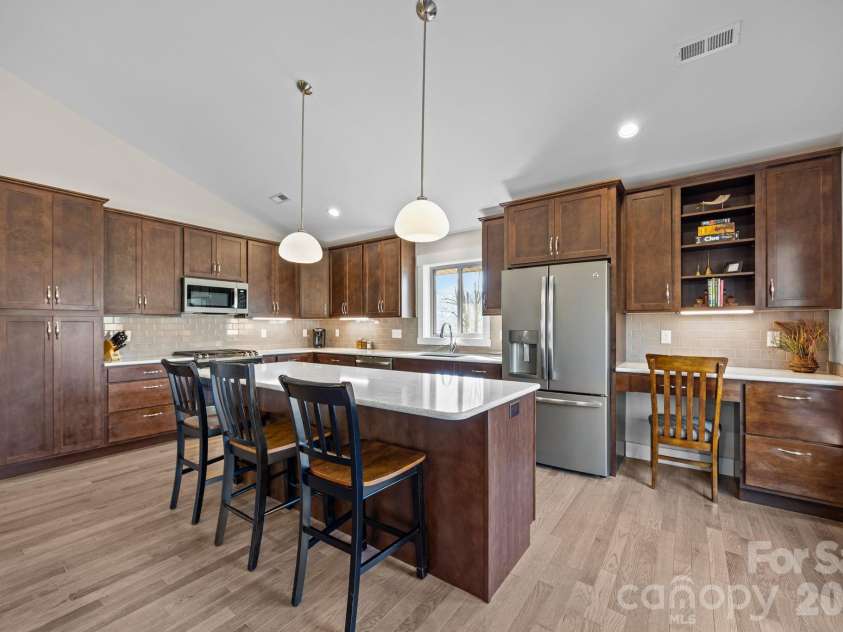 19 Dunsmore Avenue, Black Mountain, NC 28711.  MLS# CAR4337265, YatesRealty ID 3959. Beautiful, spacious kitchen.
