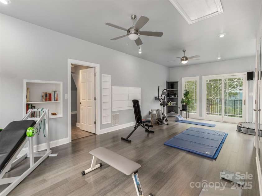 161 Birchwood Drive, Hendersonville, NC 28739.  MLS# CAR4309211, YatesRealty ID 396. Fitness Room