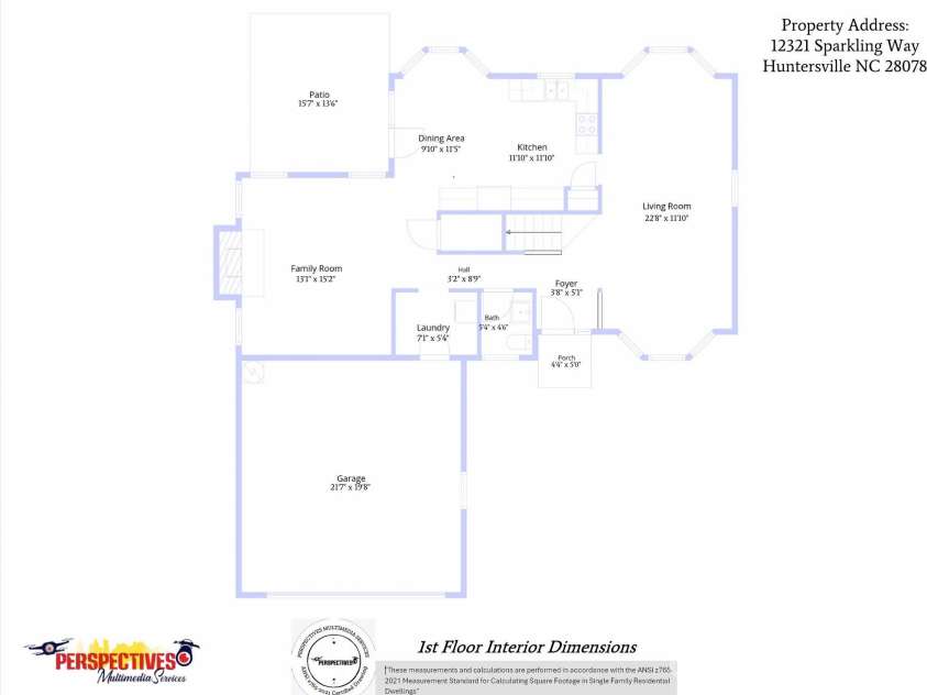 12321 Sparkling Way, Huntersville, NC 28078.  MLS# CAR4406189, YatesRealty ID 39612. 