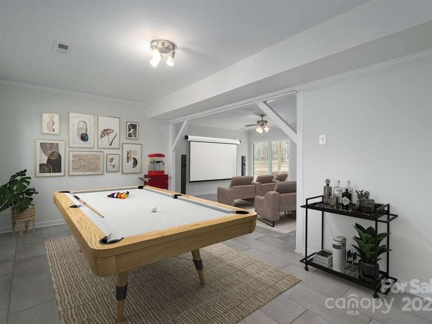 1934 Hickory Hills Drive, Denver, NC 28037.  MLS# CAR4209236, YatesRealty ID 3964. Virtually staged basement/bonus space