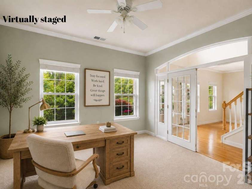 1086 Arrowhead Drive, Concord, NC 28025.  MLS# CAR4397947, YatesRealty ID 39653. Office/flex space virtually staged