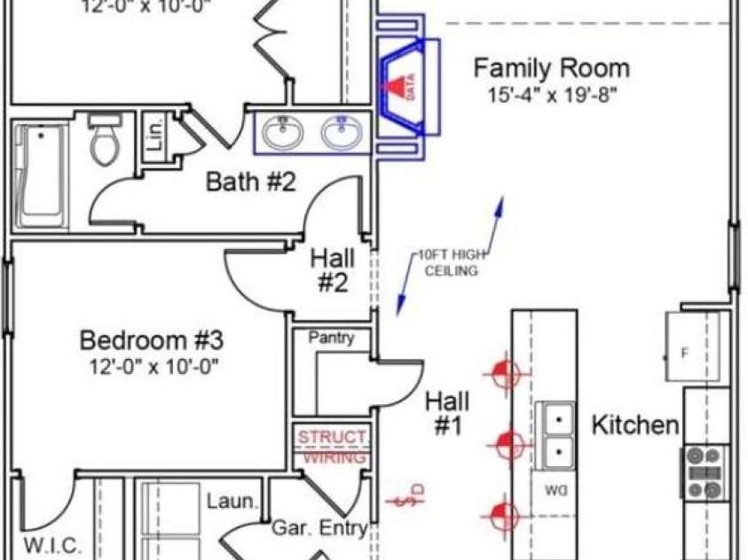205 Rodeo Drive, Shelby, NC 28150.  MLS# CAR4342609, YatesRealty ID 39672. Floor Plan