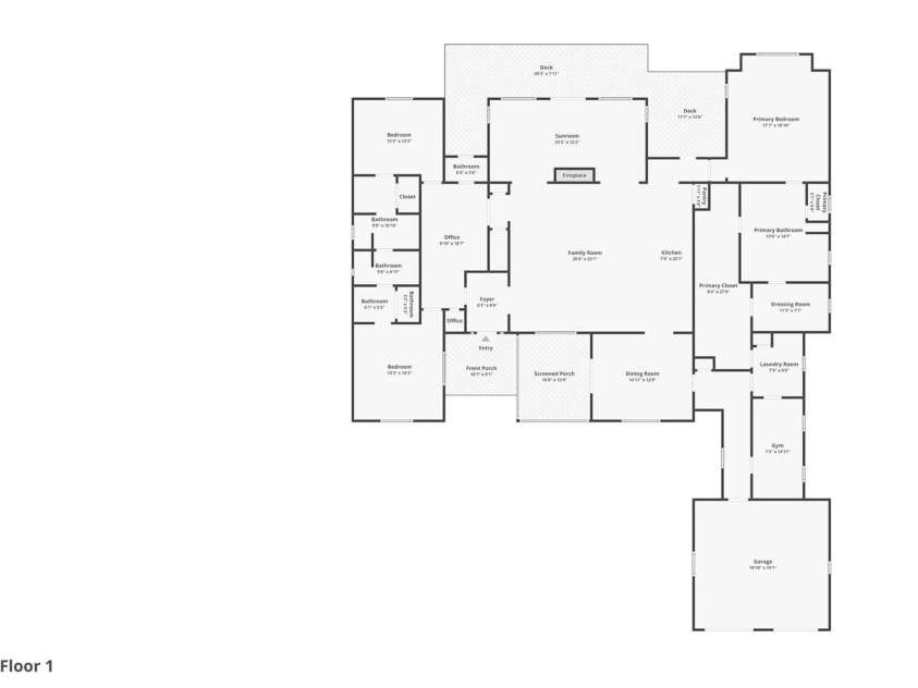 2932 Oakdale Road, Charlotte, NC 28216.  MLS# CAR4385639, YatesRealty ID 39673. Floor Plan