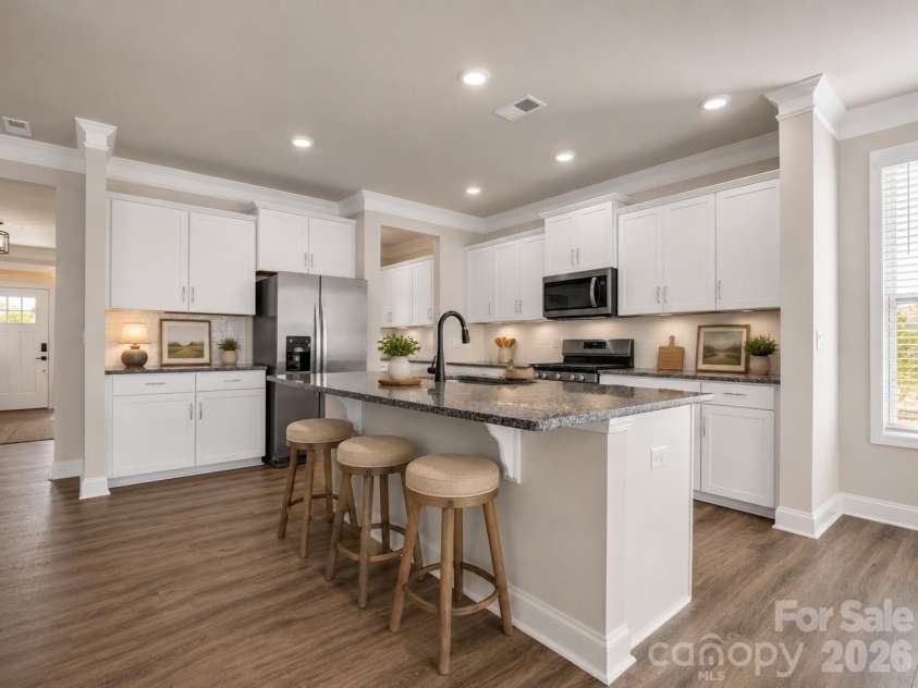 23 Silverthorne Court, Hendersonville, NC 28792.  MLS# CAR4406094, YatesRealty ID 39682. Kitchen (staged)