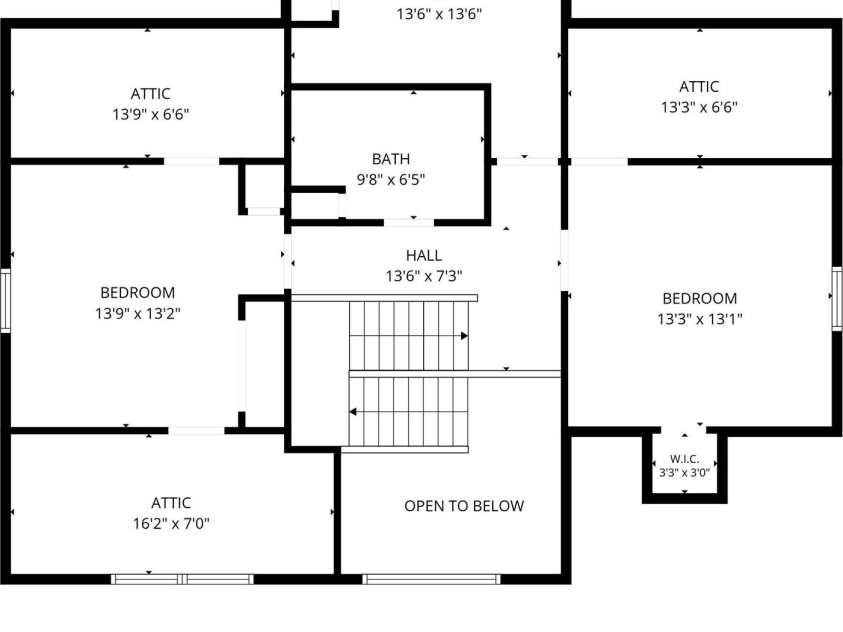 7073 Ridgeway Road, Stanley, NC 28164.  MLS# CAR4406988, YatesRealty ID 39719. Upper level floor plan