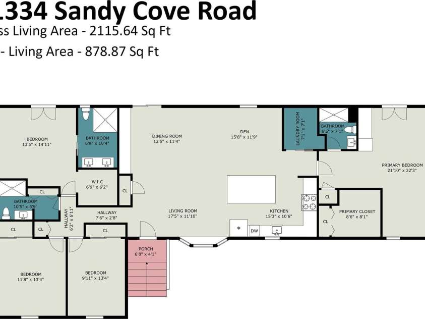 21334 Sandy Cove Road, Cornelius, NC 28031.  MLS# CAR4432182, YatesRealty ID 39729. 