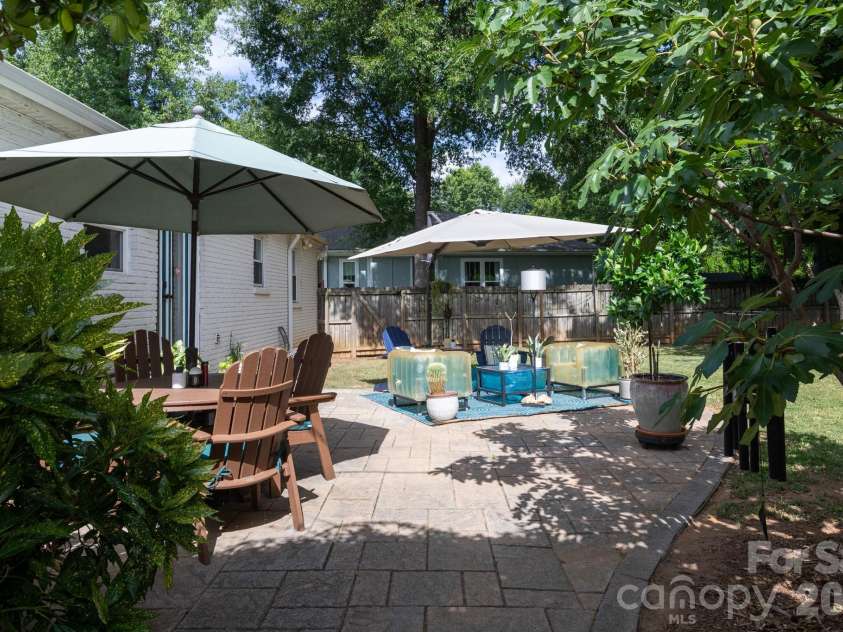 4031 Langhorne Avenue, Charlotte, NC 28205.  MLS# CAR4407418, YatesRealty ID 39736. Back yard oasis