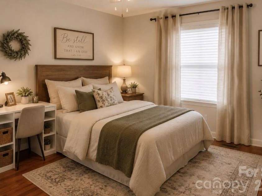 3413 1st Avenue Circle, Hickory, NC 28601.  MLS# CAR4406129, YatesRealty ID 39739. Bedroom #2 (virtually staged for visualization only)