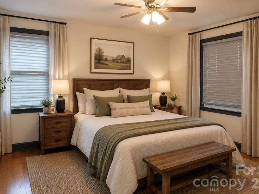 3413 1st Avenue Circle, Hickory, NC 28601.  MLS# CAR4406129, YatesRealty ID 39739. Primary Bedroom (virtually staged for visualization only)