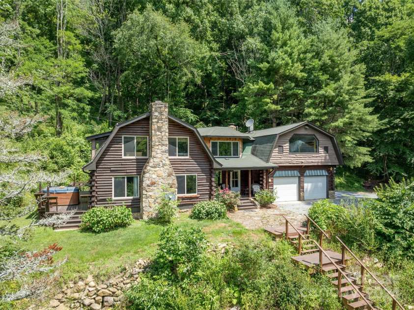 1499 Turkey Creek Road, Clyde, NC 28721.  MLS# CAR4160195, YatesRealty ID 3976. View of House