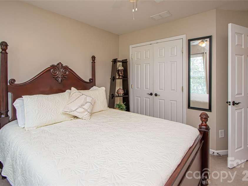 14114 Eldon Drive, Charlotte, NC 28277.  MLS# CAR4406225, YatesRealty ID 39773. Bedroom # 3 has been painted in neutral, has carpet, ceiling fan with good size closet.