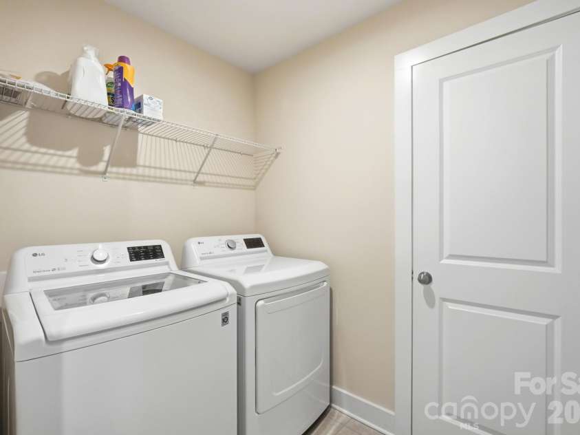 2745 Ensemble Court, Charlotte, NC 28262.  MLS# CAR4405842, YatesRealty ID 39785. Laundry Rm with nice size storage closet
