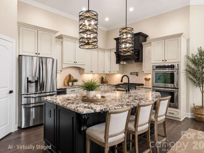 4412 Lake Forest Road, Denver, NC 28037.  MLS# CAR4404304, YatesRealty ID 39820. Beautiful Custom Kitchen - virtually staged