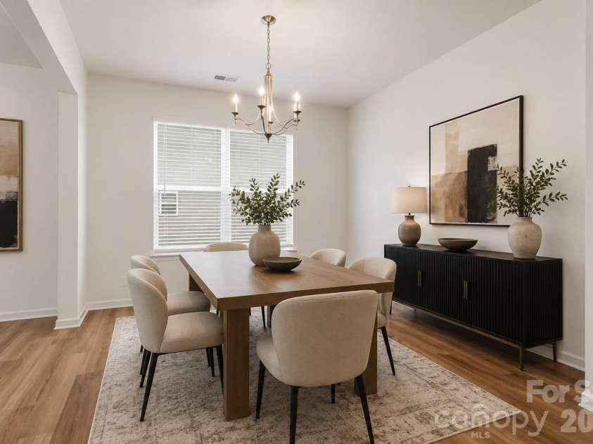 4028 Brazos Street, Charlotte, NC 28214.  MLS# CAR4403352, YatesRealty ID 39828. Virtually Staged- Dining Room