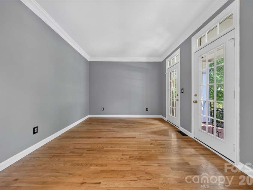 2615 Providence Hills Drive, Matthews, NC 28105.  MLS# CAR4396686, YatesRealty ID 39848. Flex Space w Doors to Front Porch
