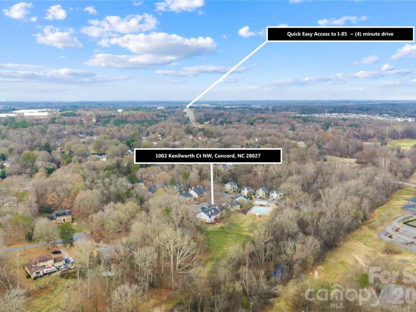 1002 Kenilworth Court, Concord, NC 28027.  MLS# CAR4327235, YatesRealty ID 3985. Just 4 minutes from 85