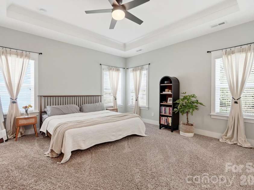 209 Church Street, McAdenville, NC 28101.  MLS# CAR4407372, YatesRealty ID 39862. Spacious Primary w Tray Ceiling