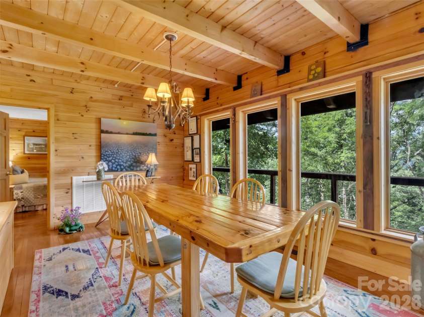 12 Signal Ridge, Sylva, NC 28779.  MLS# CAR4399435, YatesRealty ID 39863. Dining Area off of Kitchen & Great Room