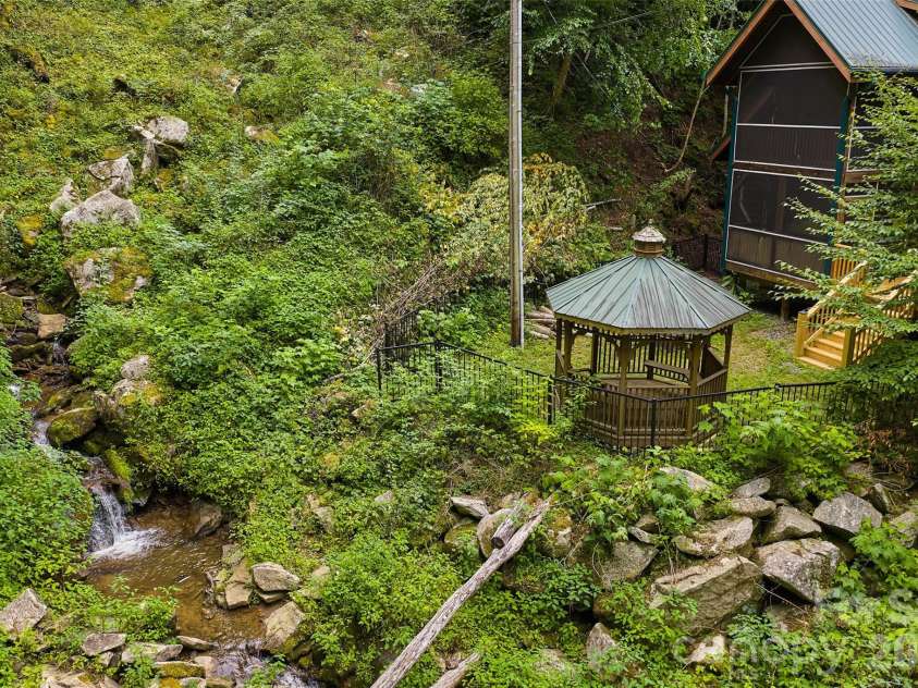 1482 Howard Moore Road, Hot Springs, NC 28743.  MLS# CAR4401313, YatesRealty ID 39864. Waterfall