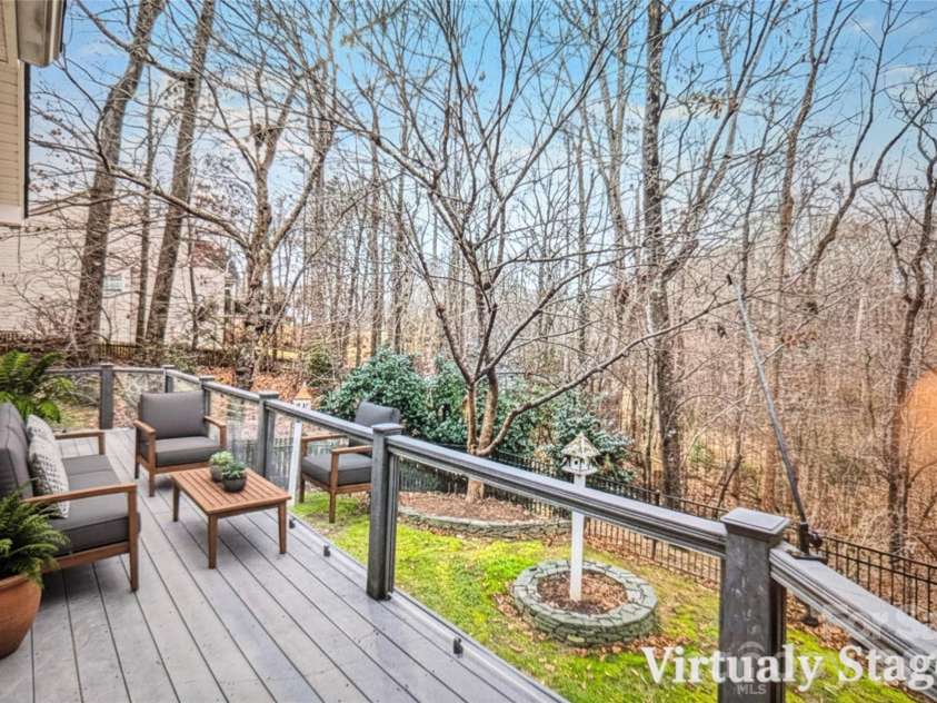 7039 Sedgebrook Drive, Stanley, NC 28164.  MLS# CAR4332906, YatesRealty ID 3987. Virtually staged deck 