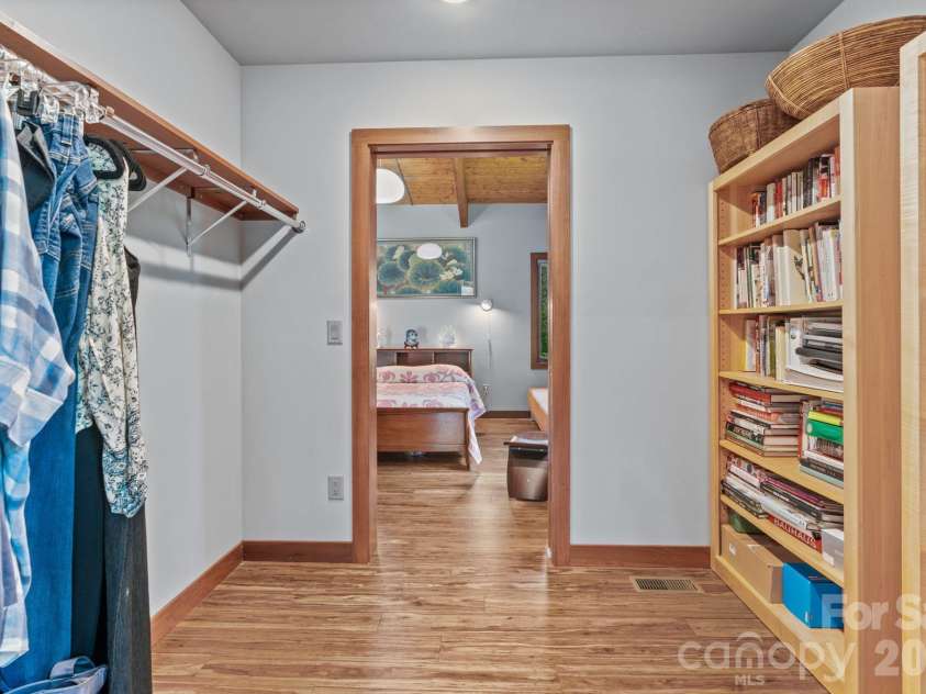 39 Wolf Road, Asheville, NC 28805.  MLS# CAR4397525, YatesRealty ID 39870. Pass-through primary & art studio closet