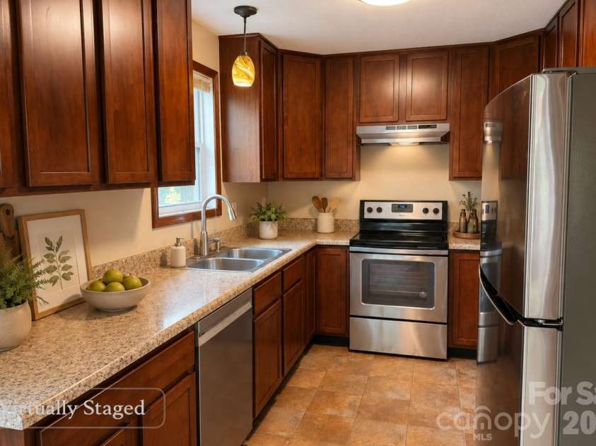 5 Springmill Drive, Asheville, NC 28806.  MLS# CAR4401361, YatesRealty ID 39898. Virtually staged